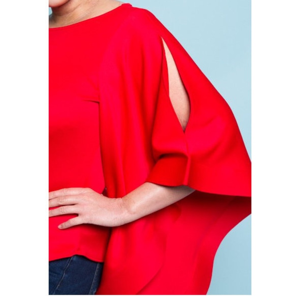 Plus Black Kimono Sleeve Fashion Top Blouse - Picture 8 of 8